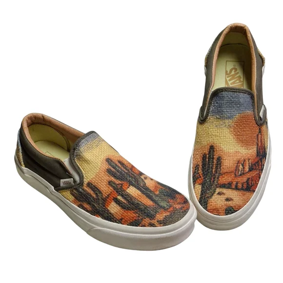 Vans Classic Cactus Tapestry Slip-On Shoes Unisex Men 7.5 Women 9 - Picture 4 of 16